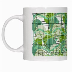 Gray Decorative Abstraction White Mugs by Valentinaart