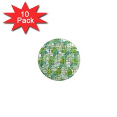 Gray Decorative Abstraction 1  Mini Magnet (10 Pack) 