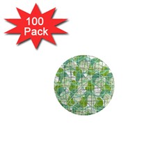 Gray Decorative Abstraction 1  Mini Magnets (100 Pack) 