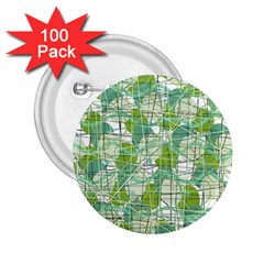 Gray Decorative Abstraction 2 25  Buttons (100 Pack) 