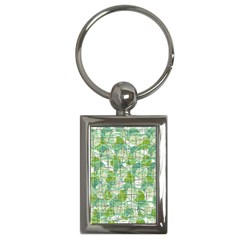 Gray Decorative Abstraction Key Chains (rectangle)  by Valentinaart