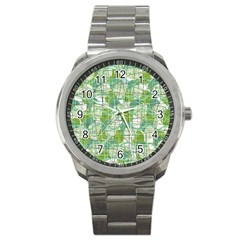 Gray Decorative Abstraction Sport Metal Watch