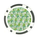 Gray decorative abstraction Poker Chip Card Guards Front