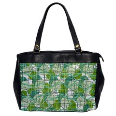 Gray Decorative Abstraction Office Handbags