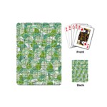 Gray decorative abstraction Playing Cards (Mini)  Back