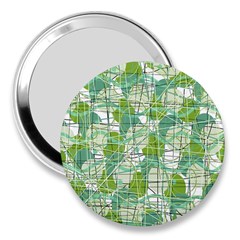 Gray Decorative Abstraction 3  Handbag Mirrors