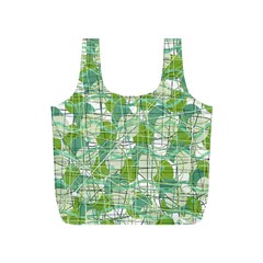 Gray Decorative Abstraction Full Print Recycle Bags (s)  by Valentinaart