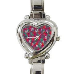 Decorative Abstract Art Heart Italian Charm Watch