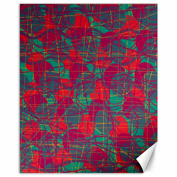 Decorative abstract art Canvas 11  x 14  