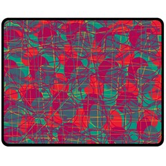 Decorative Abstract Art Fleece Blanket (medium)  by Valentinaart