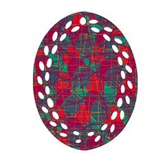 Decorative Abstract Art Ornament (oval Filigree) 