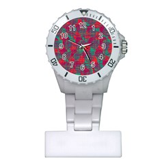 Decorative Abstract Art Plastic Nurses Watch