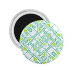 Ethnic Geo Pattern 2.25  Magnets Front