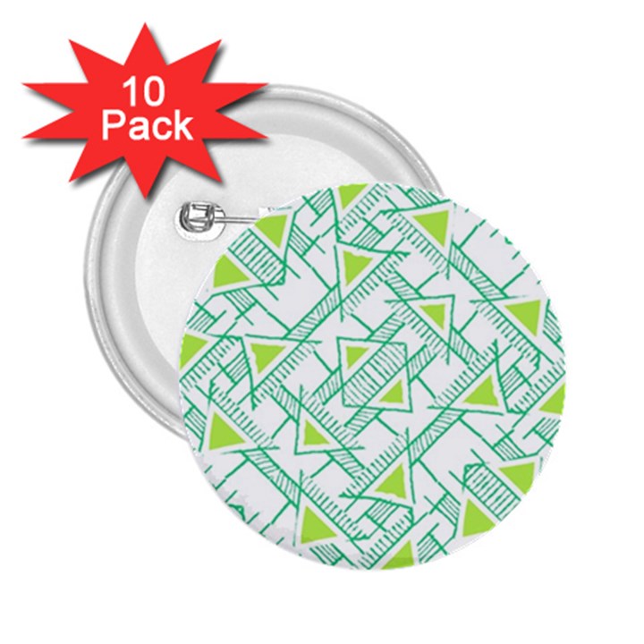 Ethnic Geo Pattern 2.25  Buttons (10 pack) 