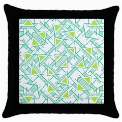 Ethnic Geo Pattern Throw Pillow Case (black)