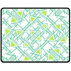 Ethnic Geo Pattern Fleece Blanket (medium)  by dflcprints