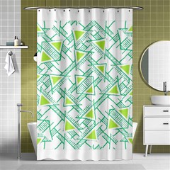 Ethnic Geo Pattern Shower Curtain 48  X 72  (small) 