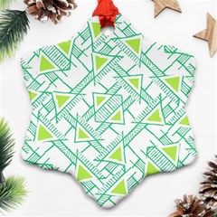 Ethnic Geo Pattern Ornament (snowflake)  by dflcprints