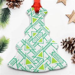 Ethnic Geo Pattern Christmas Tree Ornament (2 Sides)