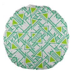 Ethnic Geo Pattern Large 18  Premium Round Cushions by dflcprints