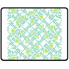 Ethnic Geo Pattern Double Sided Fleece Blanket (medium) 