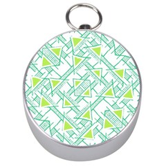 Ethnic Geo Pattern Silver Compasses by dflcprints