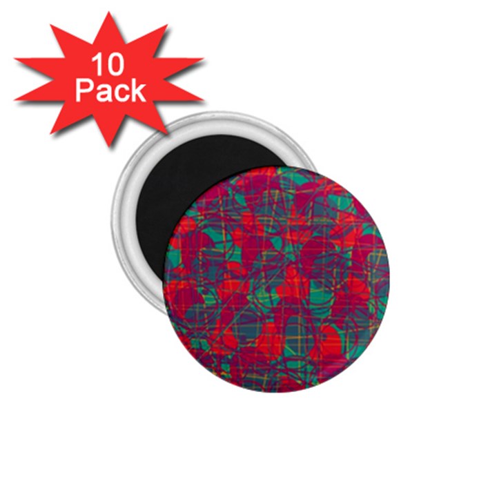 Decorative abstract art 1.75  Magnets (10 pack) 