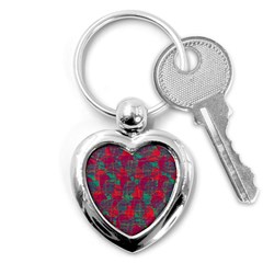 Decorative Abstract Art Key Chains (heart) 