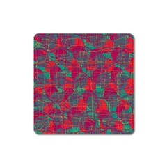 Decorative Abstract Art Square Magnet