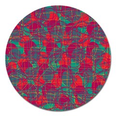 Decorative Abstract Art Magnet 5  (round)