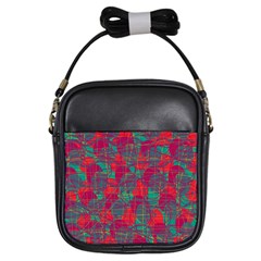 Decorative Abstract Art Girls Sling Bags