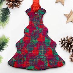 Decorative Abstract Art Christmas Tree Ornament (2 Sides)