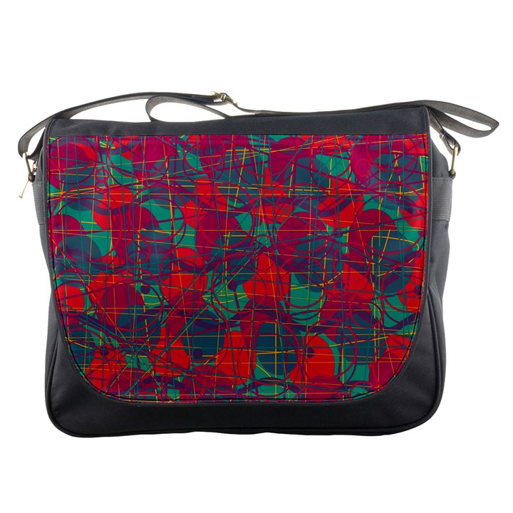 Decorative abstract art Messenger Bags