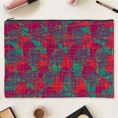 Decorative Abstract Art Cosmetic Bag (xxxl) 