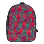 Decorative abstract art School Bags (XL)  Front