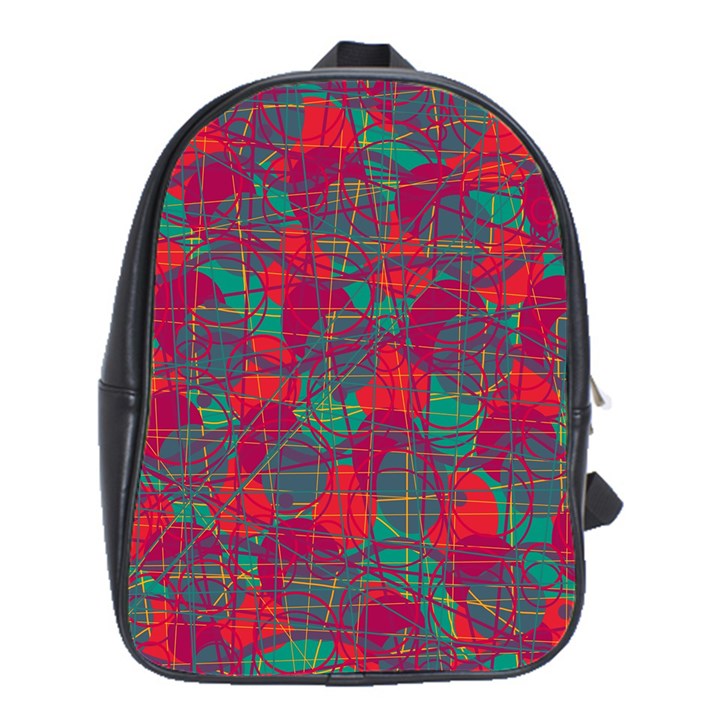 Decorative abstract art School Bags (XL) 