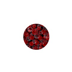 Red Abstract Decor 1  Mini Buttons by Valentinaart