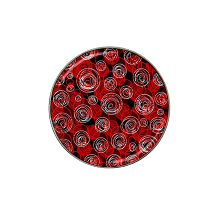 Red abstract decor Hat Clip Ball Marker