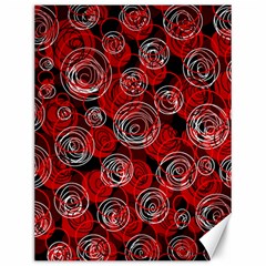 Red Abstract Decor Canvas 12  X 16  