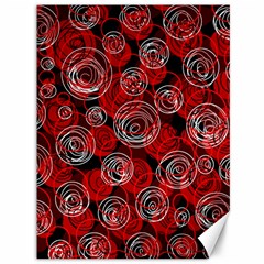 Red Abstract Decor Canvas 36  X 48  