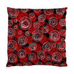 Red Abstract Decor Standard Cushion Case (two Sides) by Valentinaart