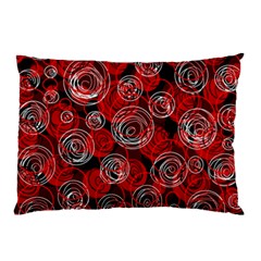 Red Abstract Decor Pillow Case