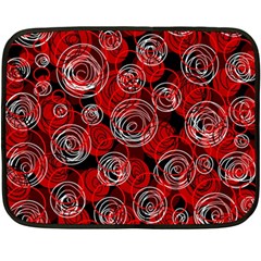 Red Abstract Decor Fleece Blanket (mini)