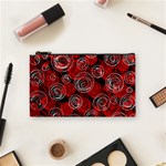 Red abstract decor Cosmetic Bag (Small)  Front