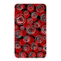 Red Abstract Decor Memory Card Reader