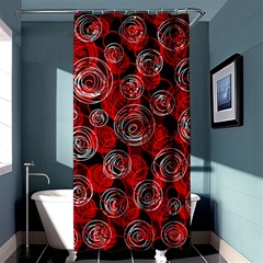 Red Abstract Decor Shower Curtain 36  X 72  (stall) 