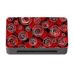 Red Abstract Decor Memory Card Reader With Cf