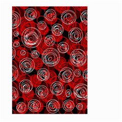 Red Abstract Decor Large Garden Flag (two Sides) by Valentinaart