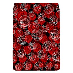 Red Abstract Decor Flap Covers (l) 