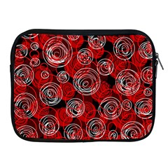 Red Abstract Decor Apple Ipad 2/3/4 Zipper Cases